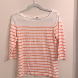 Dylan boatneck 3/4 length cotton top